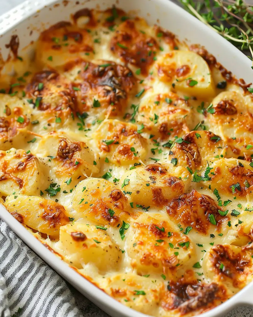Roasted Garlic Potatoes au Gratin: The Best Comfort Food Delight