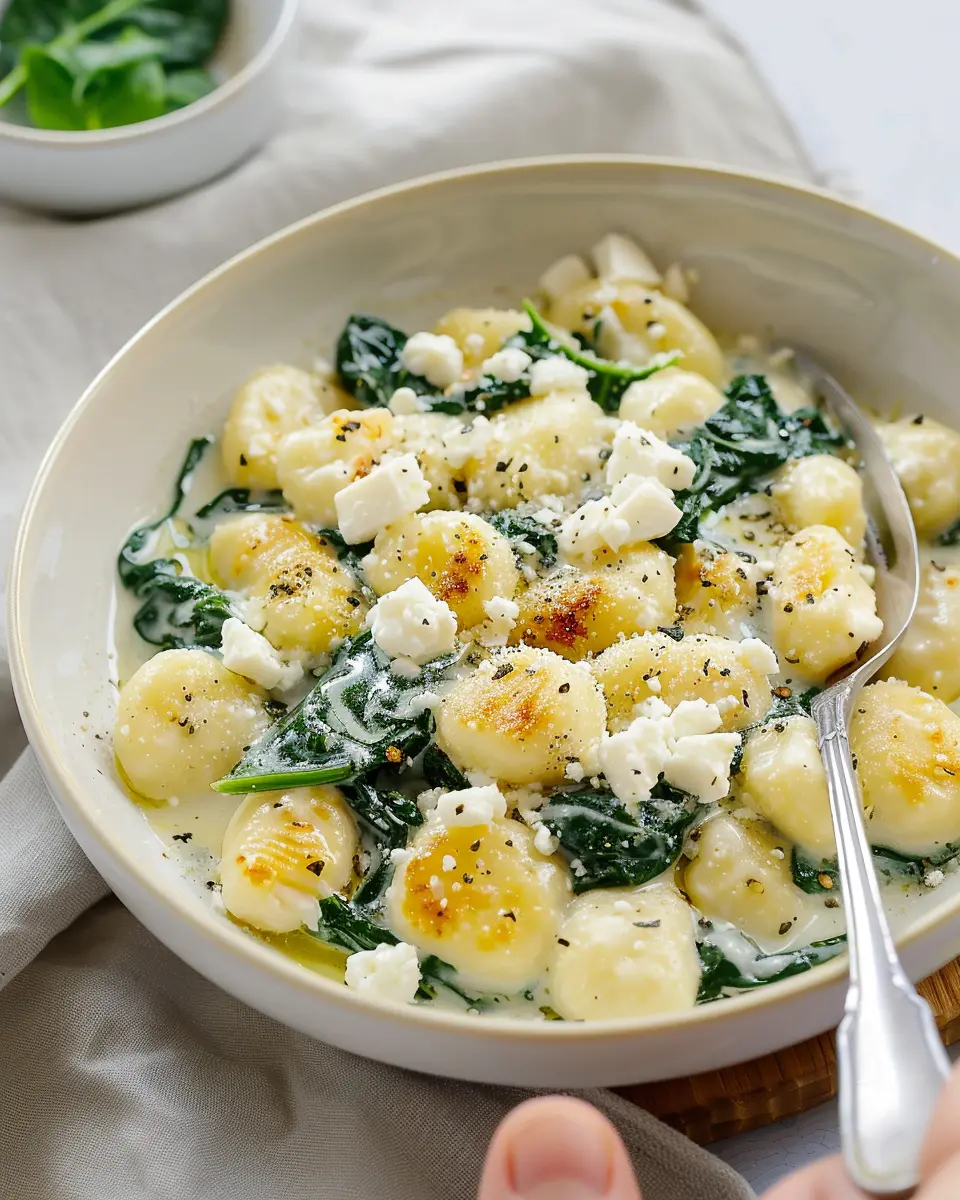 Creamy Gnocchi with Spinach and Feta: The Best Comfort Meal