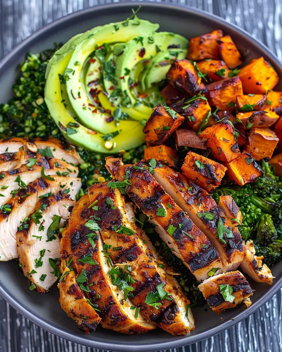 Grilled Chicken &amp; Sweet Potato Bowl: A Healthy, Flavorful Delight