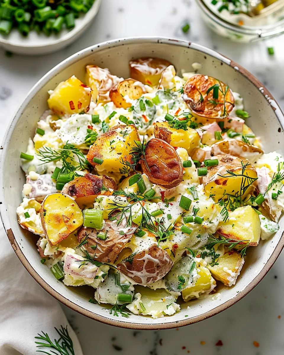 Crispy Smashed Potato Salad: The Best Flavorful Twist with Turkey Bacon
