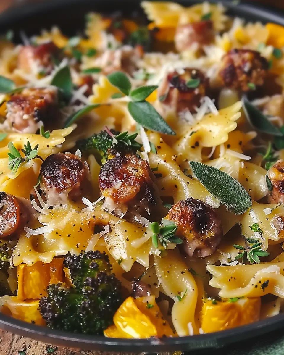 Delicious Autumn Sausage Pasta Squash: A Cozy Comfort Meal