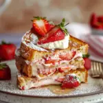 Strawberry Cheesecake Stuffed French Toast