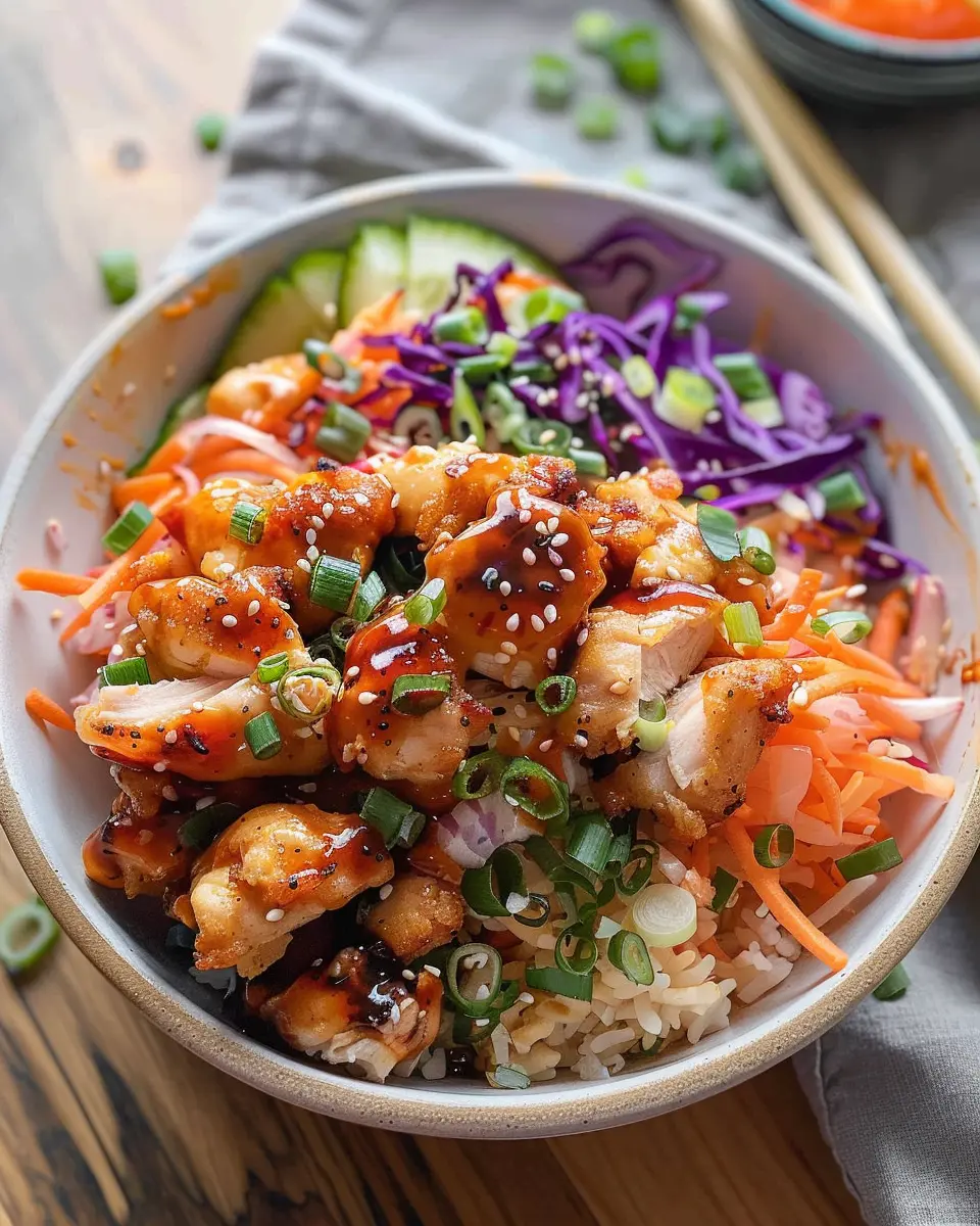 Bang Bang Chicken Bowl: Easy and Flavorful Home-Cooked Delight