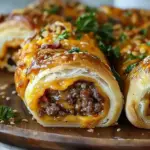 Irresistible Garlic Butter Cheeseburger Rollups
