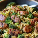 Chicken Sausage and Broccoli Orzo